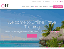 Tablet Screenshot of onlinetraveltraining.com